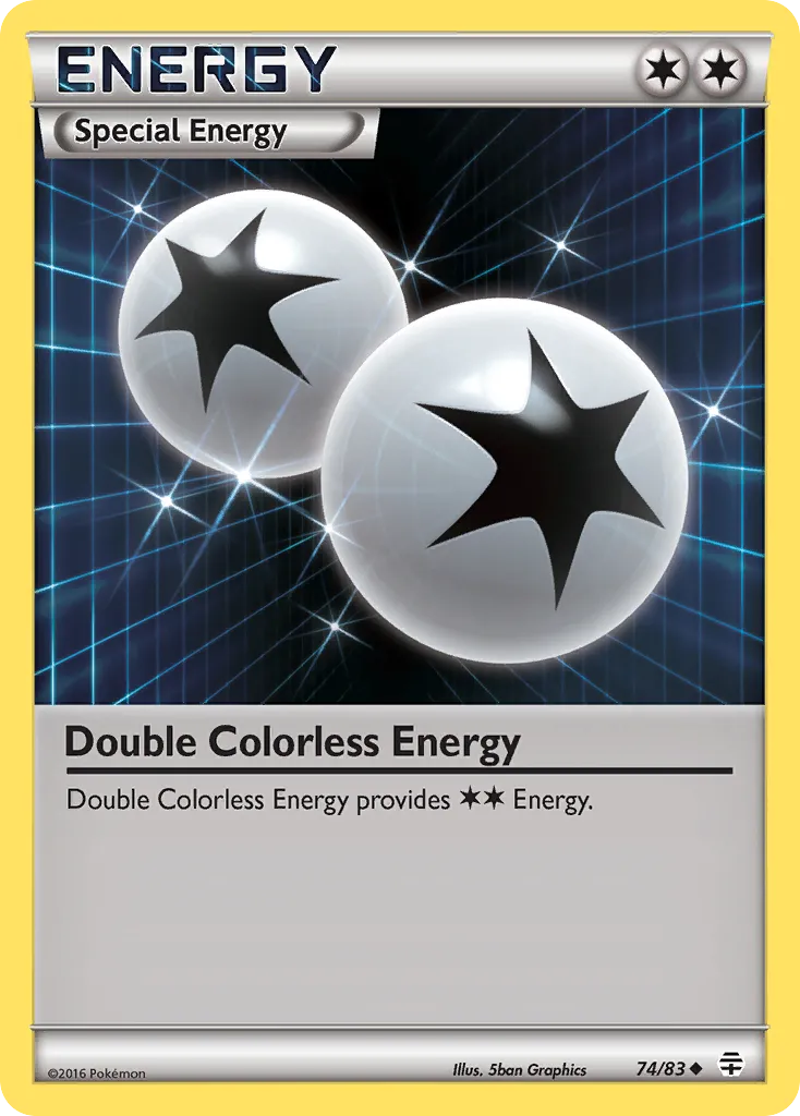 2016 Generations Double Colorless Energy Uncommon #74/83 Uncommon card image