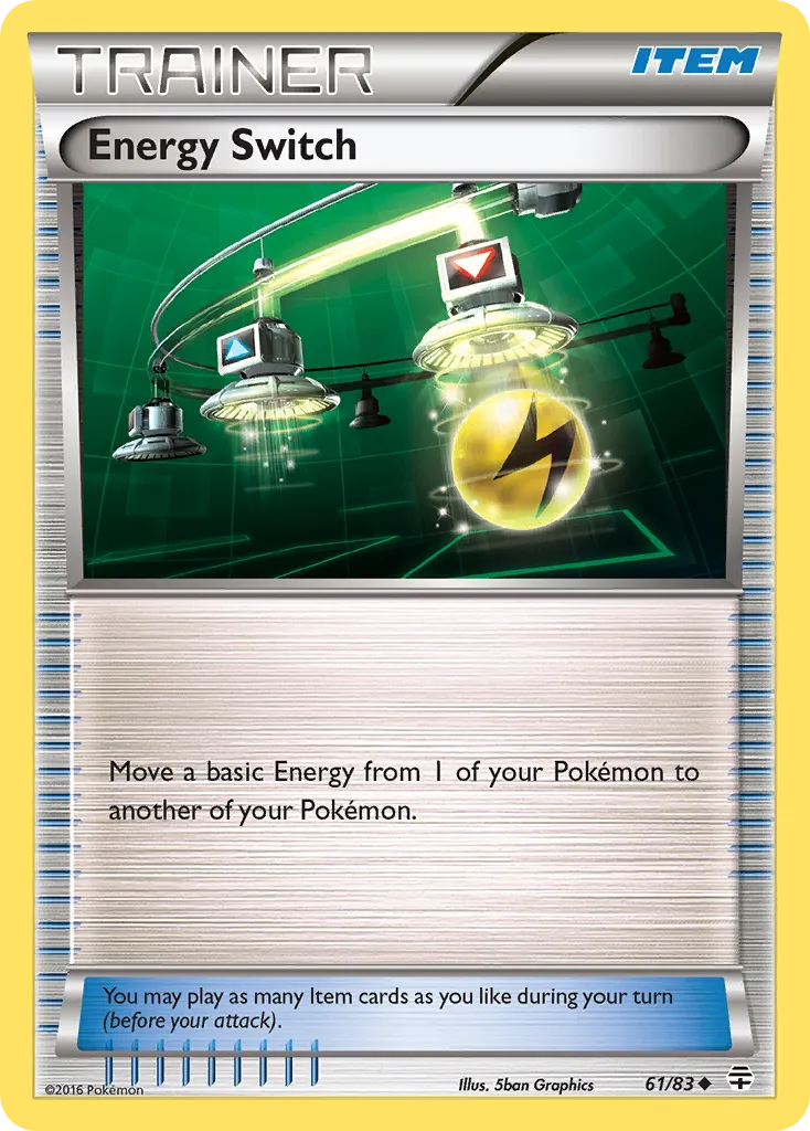 2016 Generations Energy Switch Uncommon #61/83 Uncommon card image