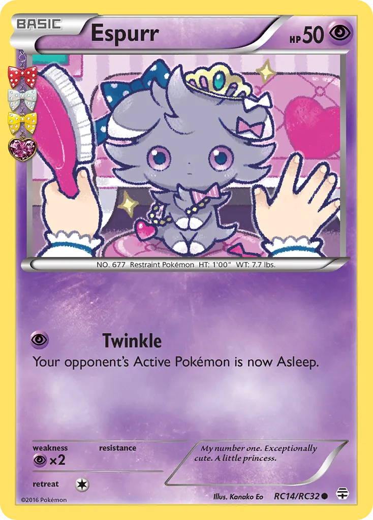 2016 Generations Espurr Common #RC14 Common card image