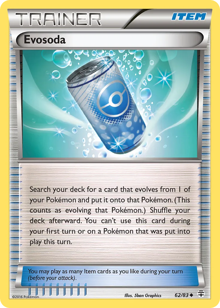 2016 Generations Evosoda Uncommon #62/83 Uncommon card image