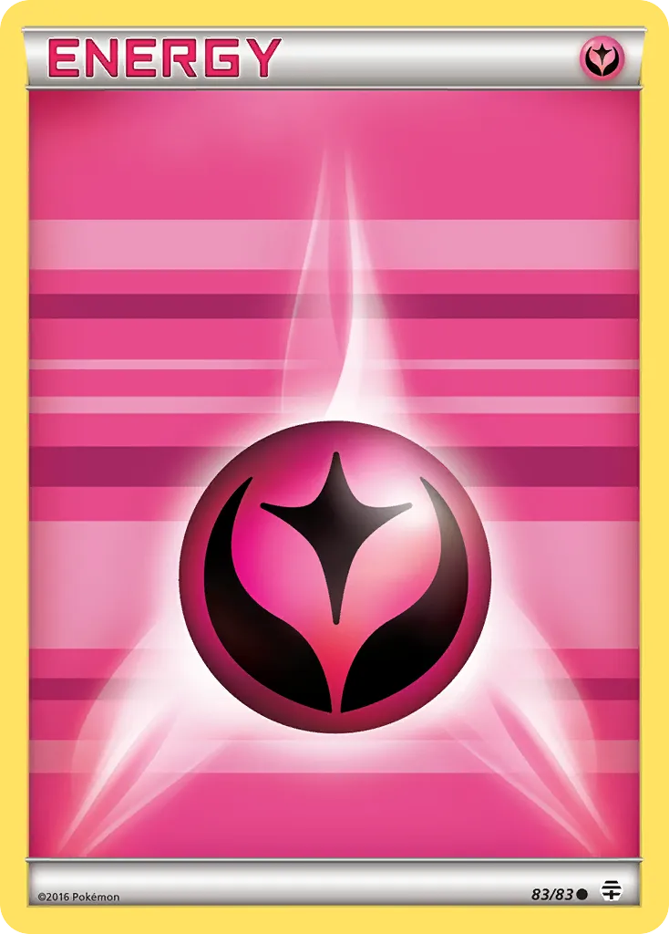 2016 Generations Fairy Energy Common #83/83 Common card image