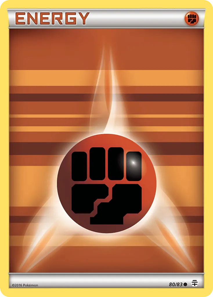 2016 Generations Fighting Energy Common #80/83 Common card image