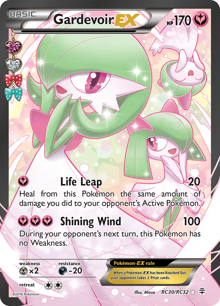 2016 Generations Gardevoir-EX #RC30 Rare Ultra card image