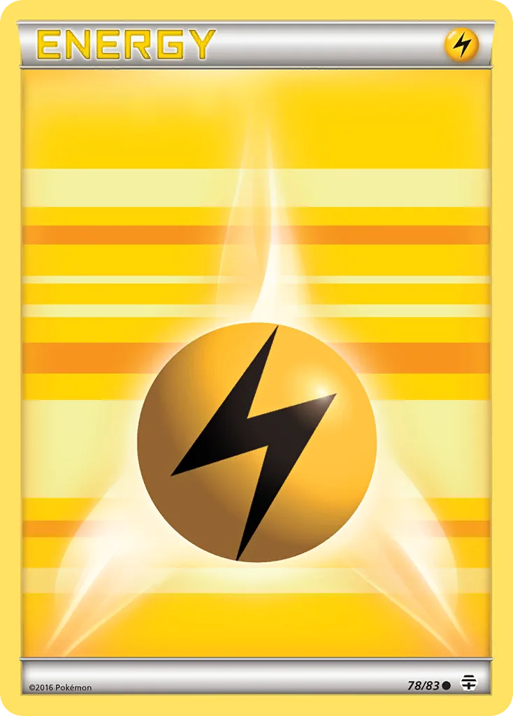 2016 Generations Lightning Energy Common #78/83 Common card image