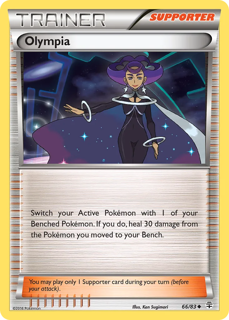 2016 Generations Olympia Uncommon #66/83 Uncommon card image