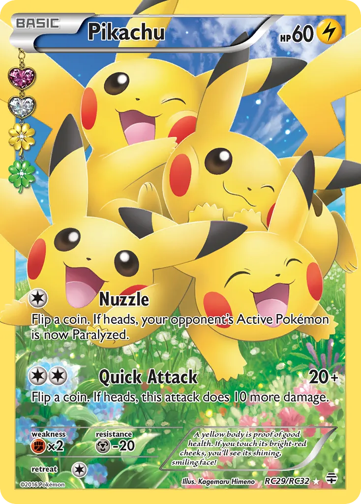 2016 Generations Pikachu Common #26/83 Common card image