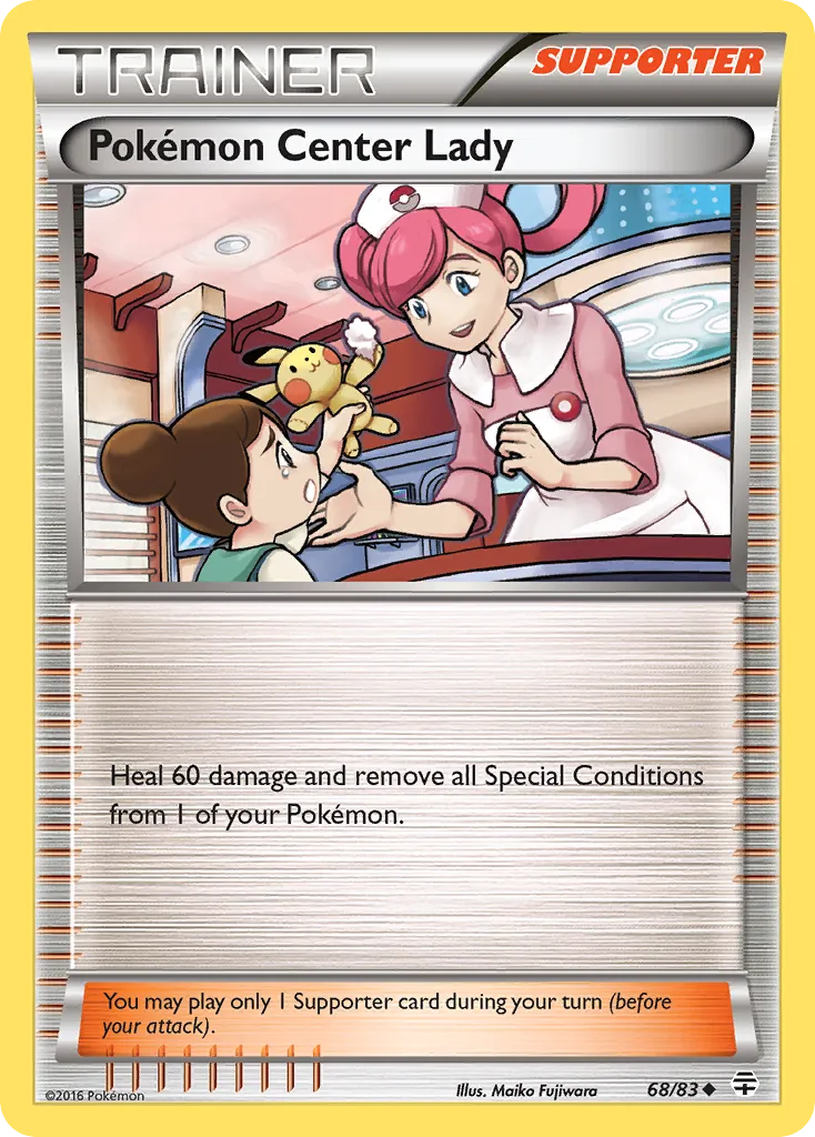 2016 Generations Pokémon Center Lady #68/83 Uncommon card image