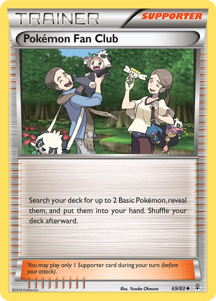 2016 Generations Pokémon Fan Club #69/83 Uncommon card image