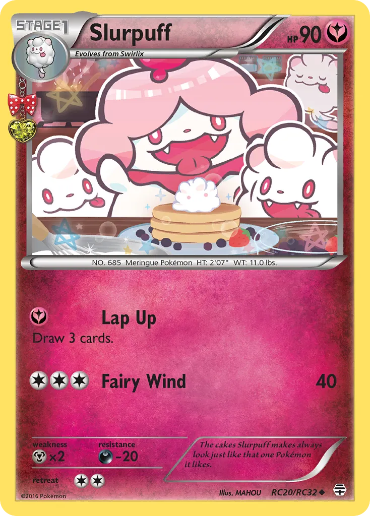 2016 Generations Slurpuff Uncommon #RC20 Uncommon card image