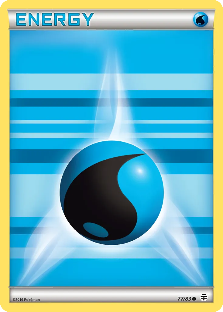 2016 Generations Water Energy Common #77/83 Common card image