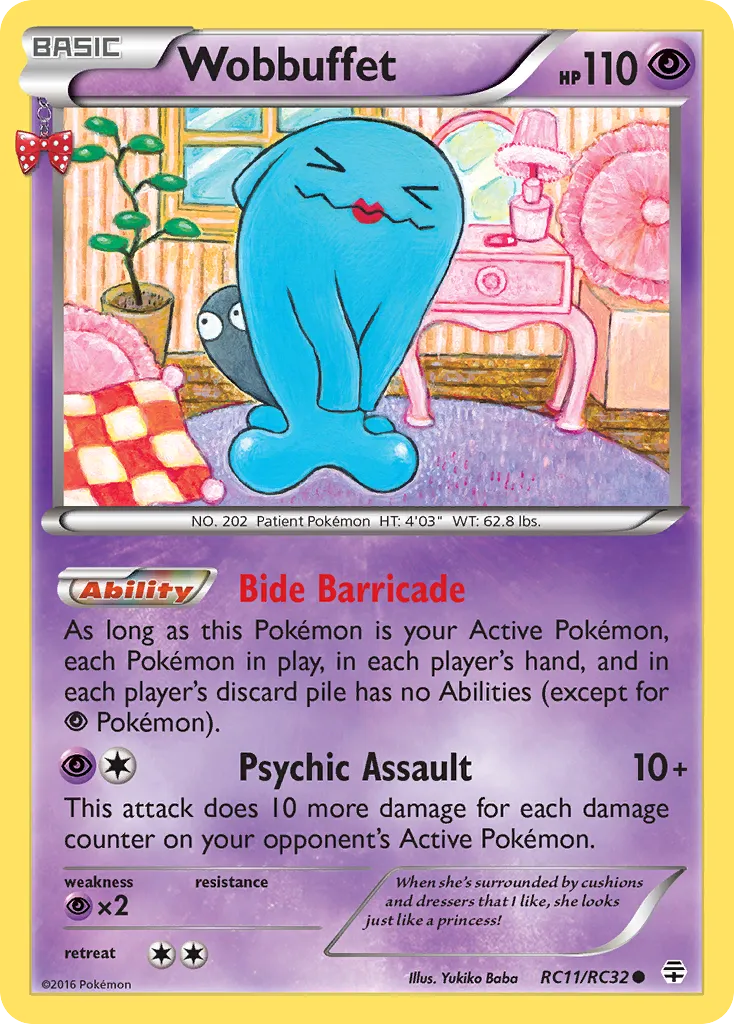 2016 Generations Wobbuffet Common #RC11 Common card image