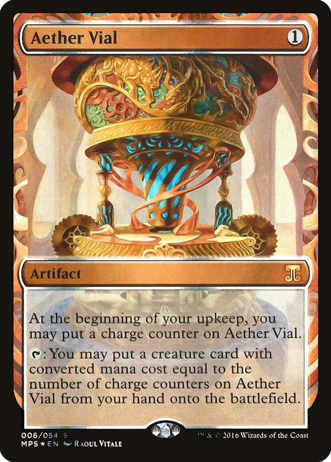 2016 Kaladesh Inventions Aether Vial special #6 unlisted card image