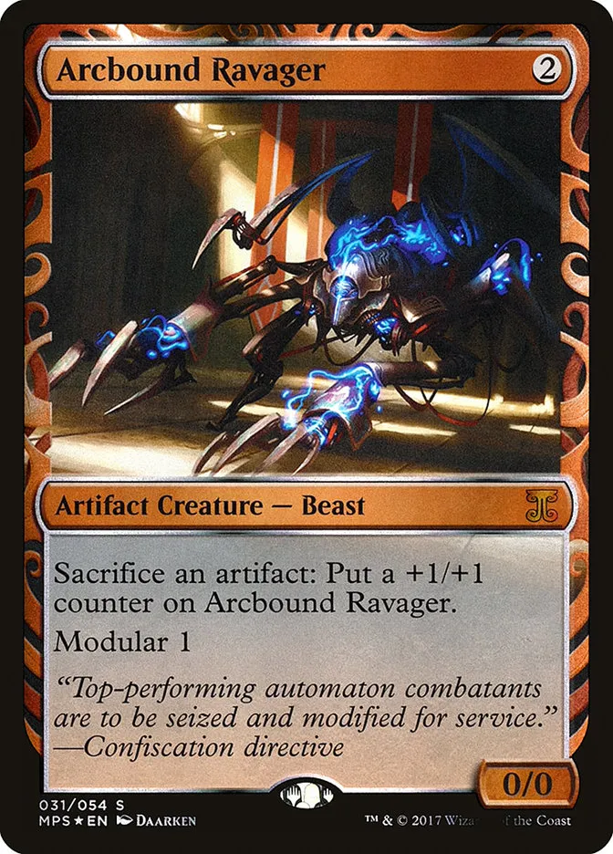 2016 Kaladesh Inventions Arcbound Ravager special #31 unlisted card image