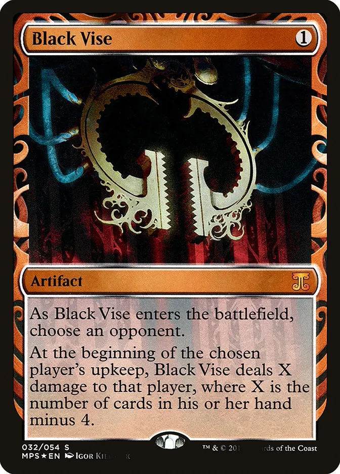 2016 Kaladesh Inventions Black Vise special #32 unlisted card image