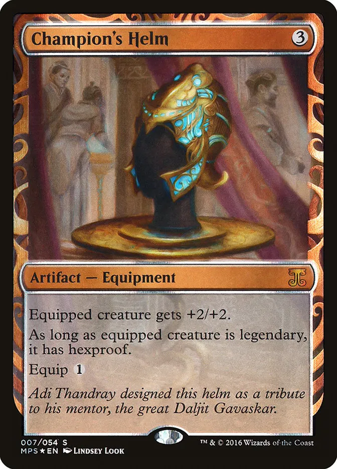 2016 Kaladesh Inventions Champion's Helm special #7 unlisted card image