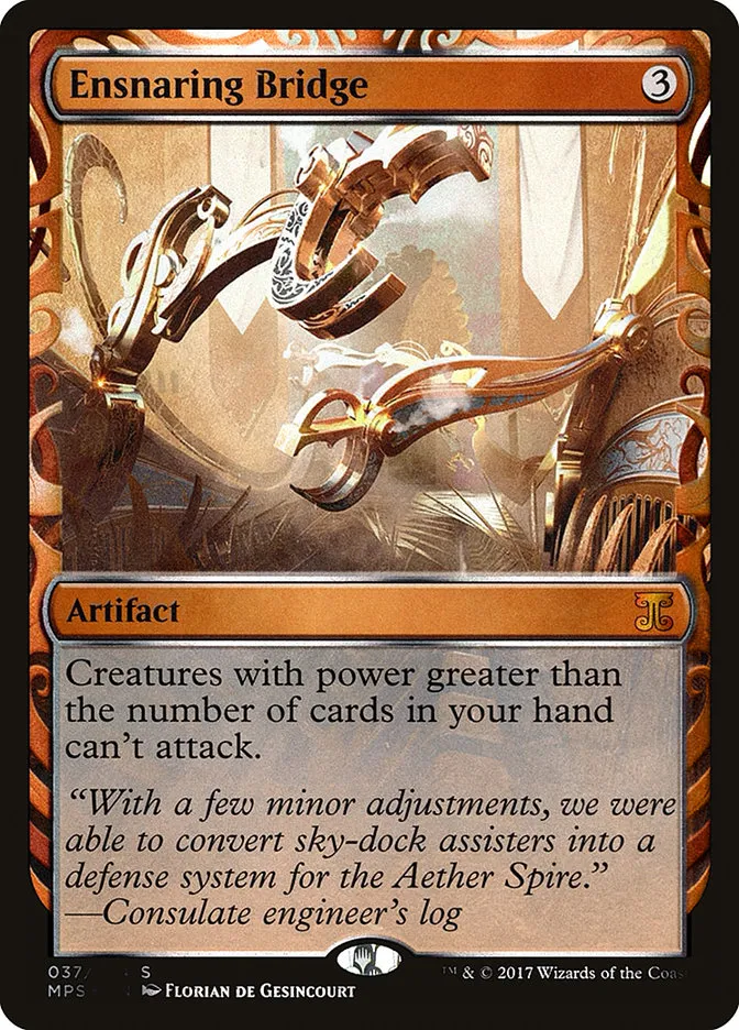 2016 Kaladesh Inventions Ensnaring Bridge special #37 unlisted card image