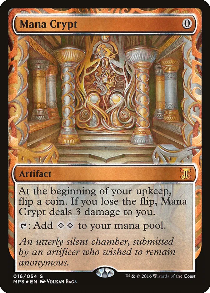 2016 Kaladesh Inventions Mana Crypt special #16 unlisted card image