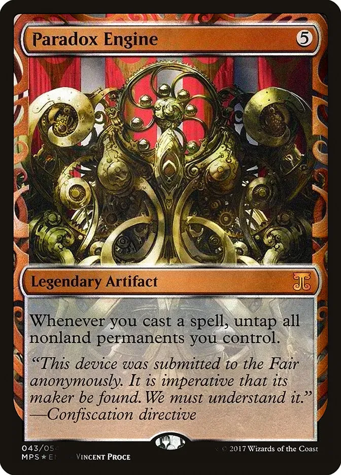 2016 Kaladesh Inventions Paradox Engine special #43 unlisted card image