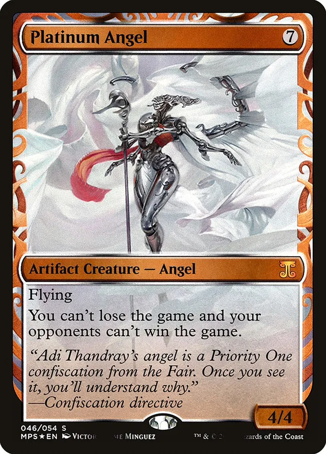 2016 Kaladesh Inventions Platinum Angel special #46 unlisted card image