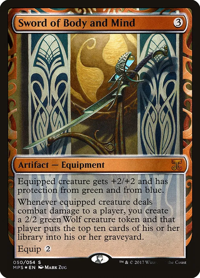 2016 Kaladesh Inventions Sword of Body and Mind special #50 unlisted card image