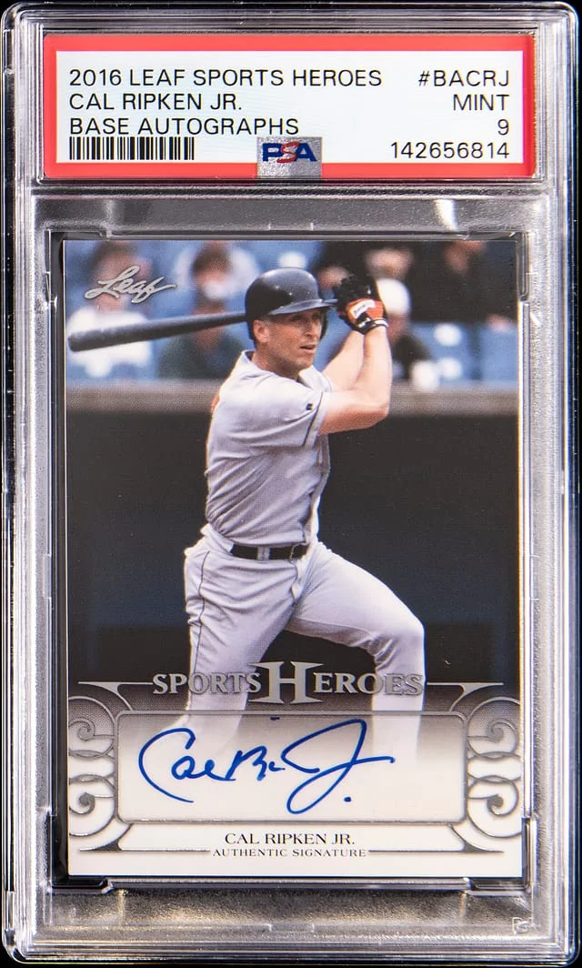 2016 Leaf Cal Ripken Jr. Sports Heros Base Autographs #BA-CRJ card image