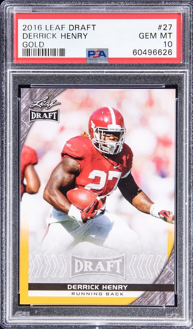2016 Leaf Derrick Henry Draft Gold #27 card image