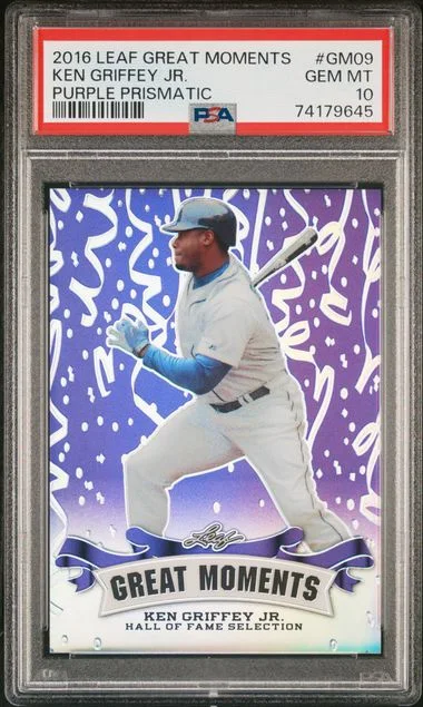 2016 Leaf Ken Griffey Jr. Great Moments Purple Prismatic #GM-09 card image