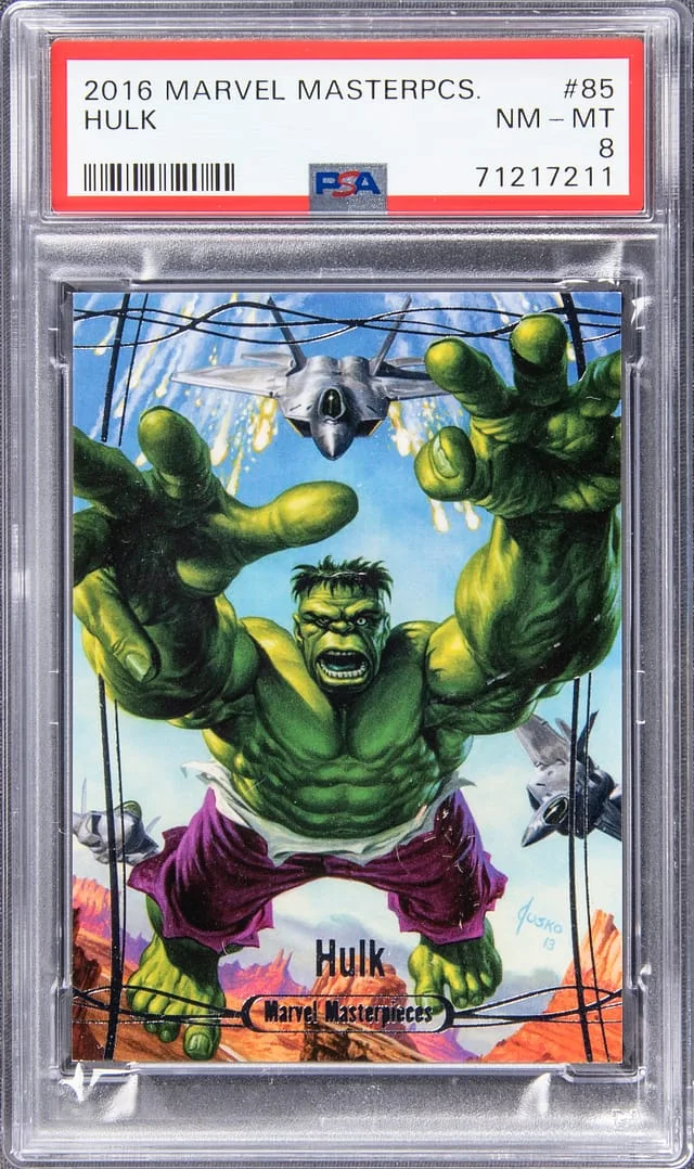 2016 Marvel Masterpieces Hulk #85 card image