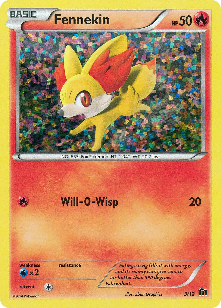 2016 McDonald's Collection 2016 Fennekin McDonald's Promo #03/12 McDonald's Promo card image