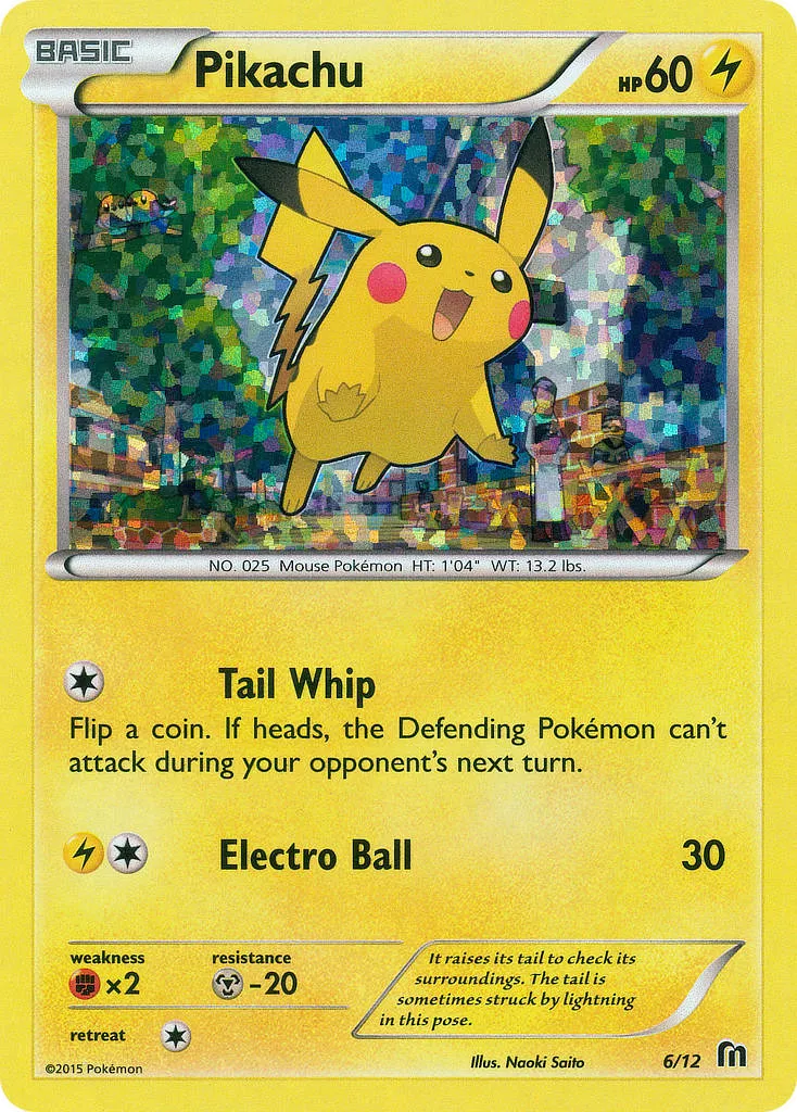 2016 McDonald's Collection 2016 Pikachu McDonald's Promo #06/12 McDonald's Promo card image