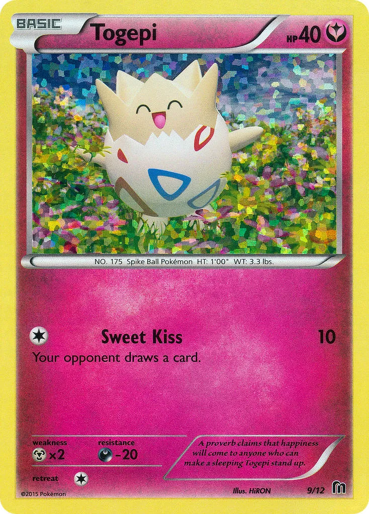 2016 McDonald's Collection 2016 Togepi McDonald's Promo #09/12 McDonald's Promo card image