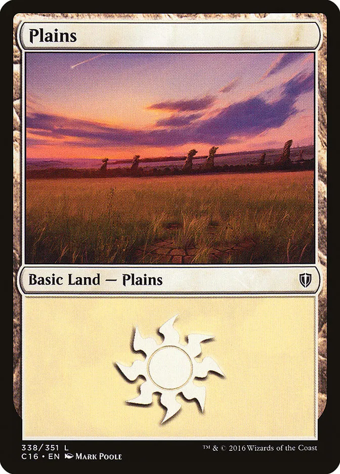 2016 Commander 2016 Plains common #338 common card image