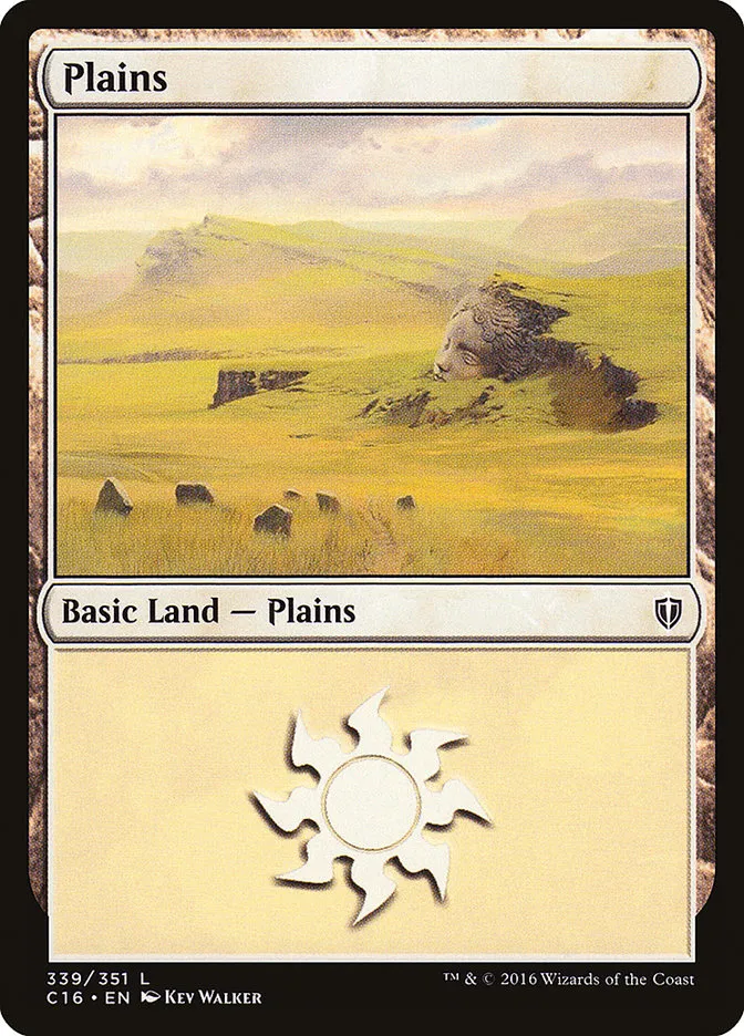 2016 Commander 2016 Plains common #339 common card image