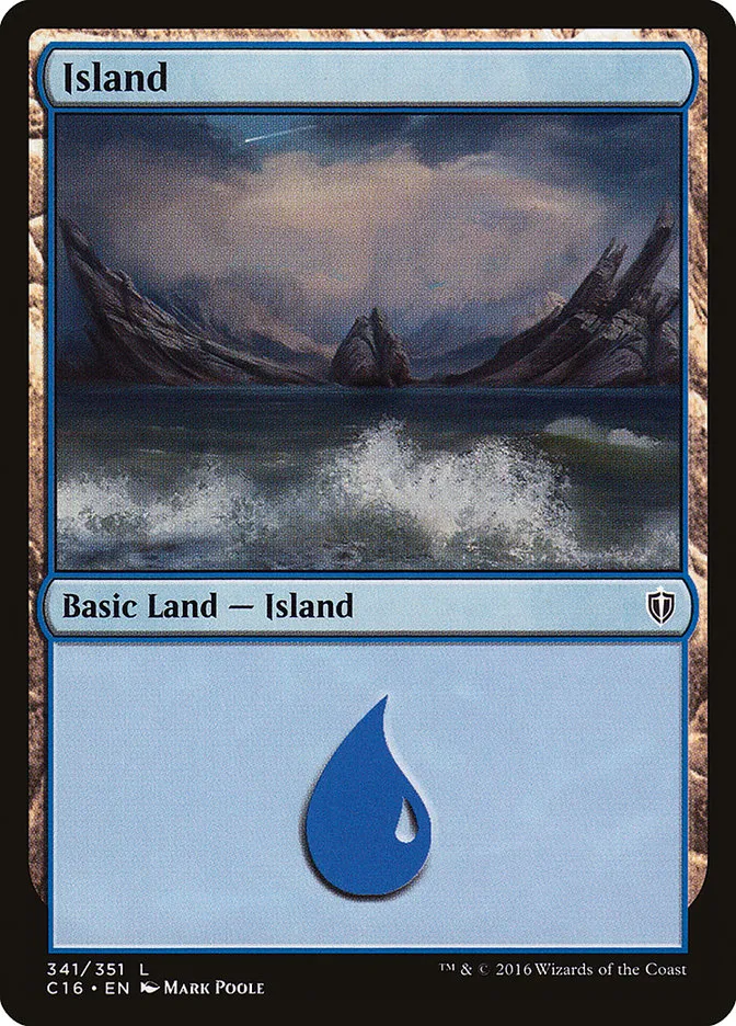 2016 Commander 2016 Island common #341 common card image