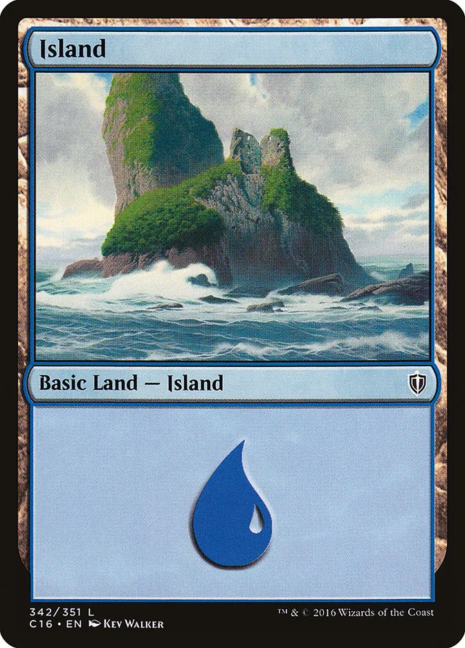 2016 Commander 2016 Island common #342 common card image