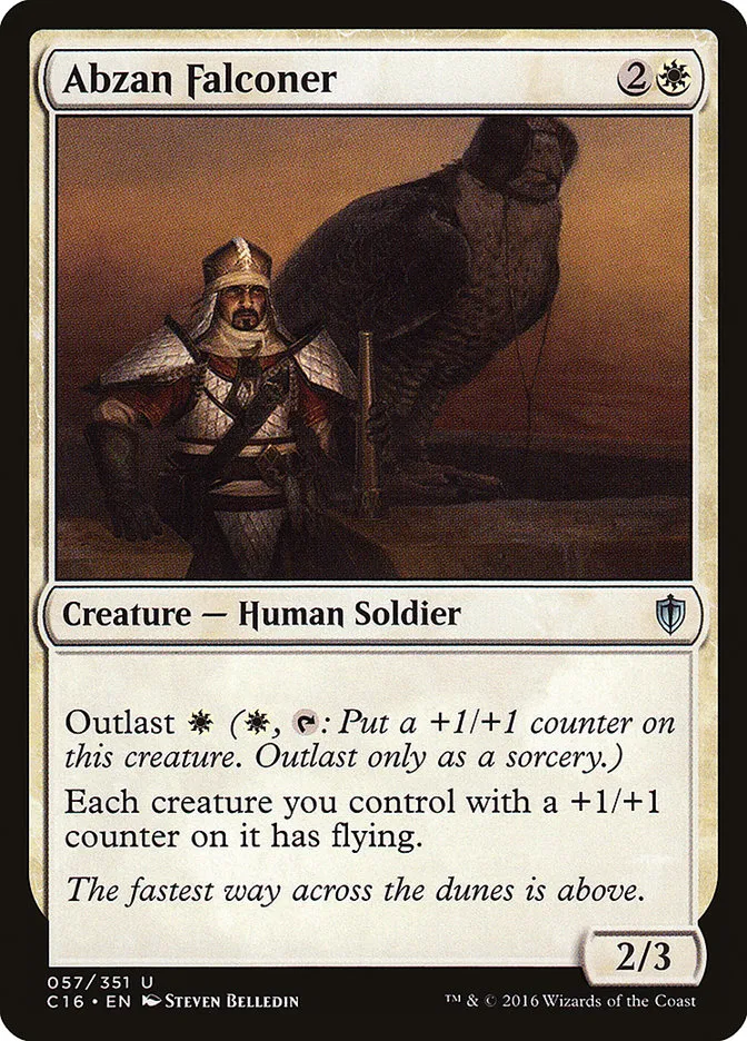 2016 Commander 2016 Abzan Falconer uncommon #57 uncommon card image