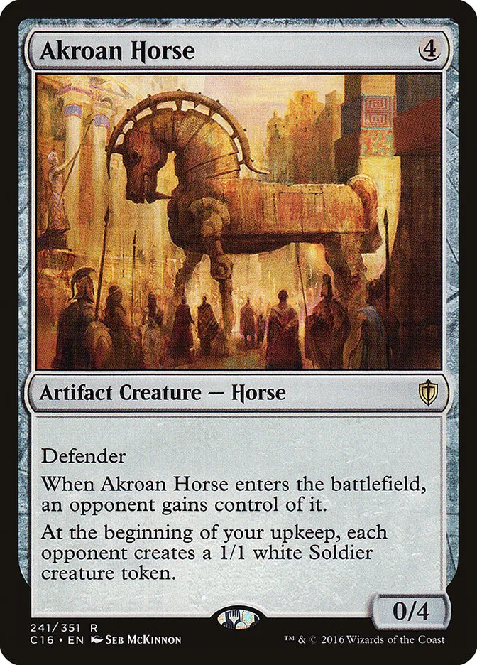 2016 Commander 2016 Akroan Horse #241 rare card image