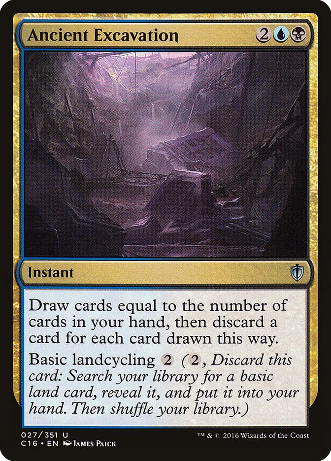 2016 Commander 2016 Ancient Excavation uncommon #27 uncommon card image