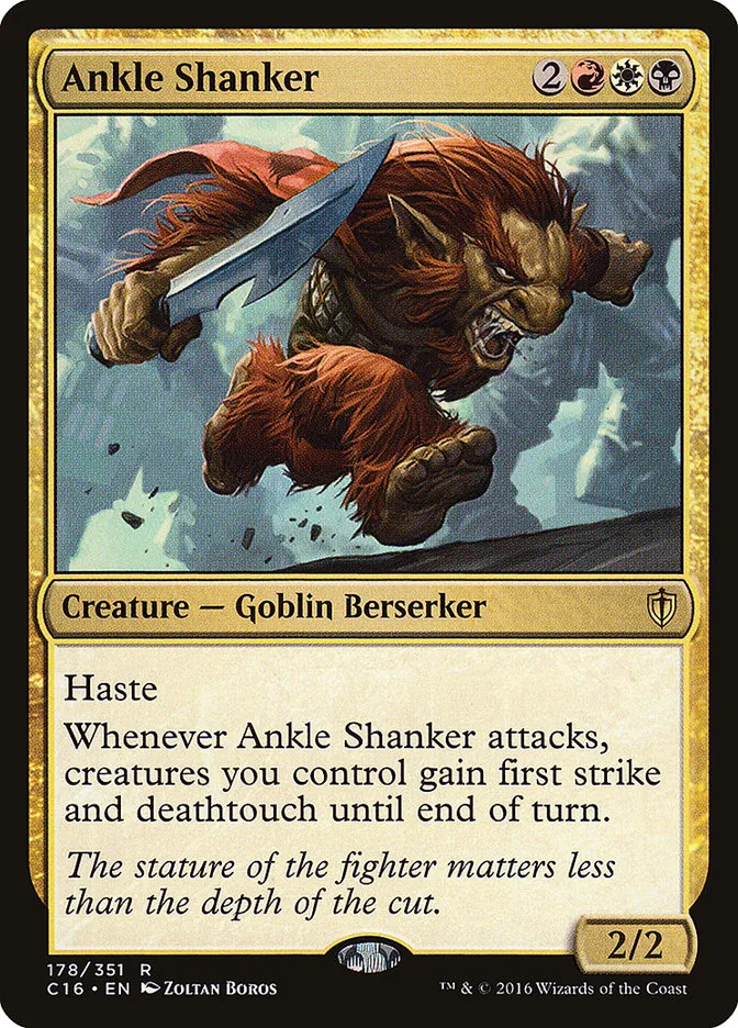 2016 Commander 2016 Ankle Shanker rare #178 rare card image