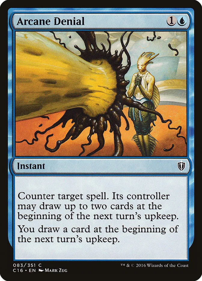 2016 Commander 2016 Arcane Denial common #83 common card image