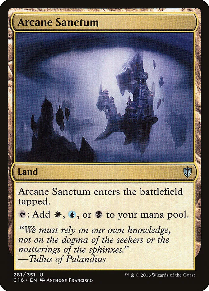 2016 Commander 2016 Arcane Sanctum uncommon #281 uncommon card image