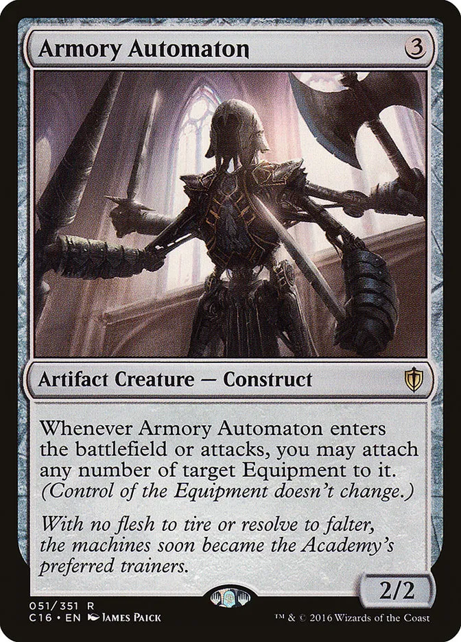 2016 Commander 2016 Armory Automaton rare #51 rare card image