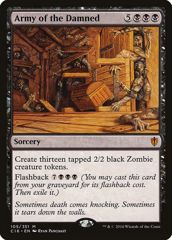 2016 Commander 2016 Army of the Damned mythic #105 mythic card image
