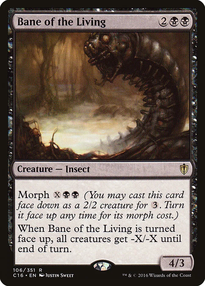2016 Commander 2016 Bane of the Living rare #106 rare card image