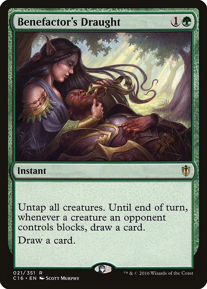 2016 Commander 2016 Benefactor's Draught rare #21 rare card image