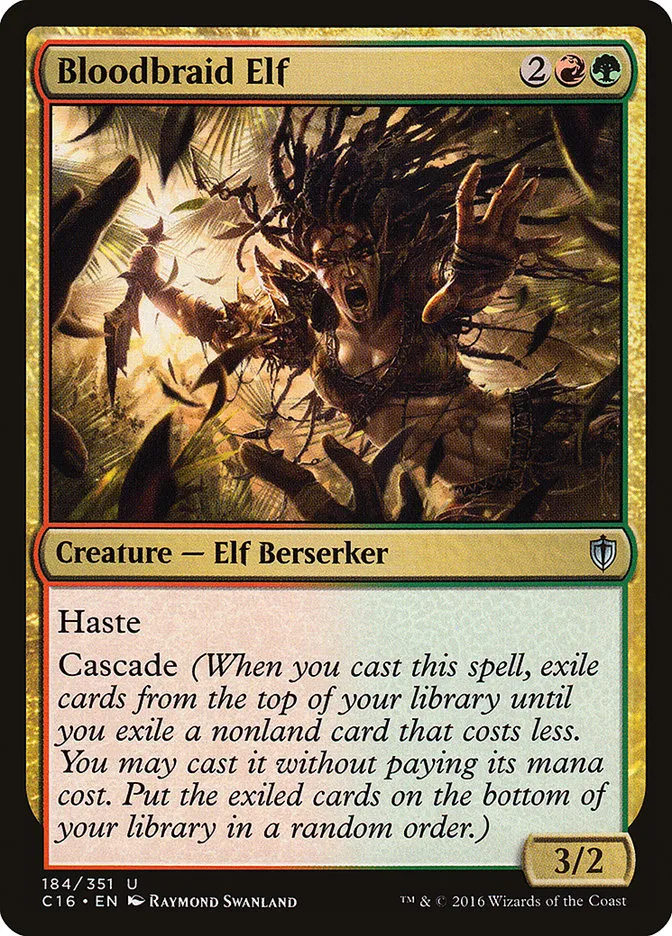 2016 Commander 2016 Bloodbraid Elf uncommon #184 uncommon card image