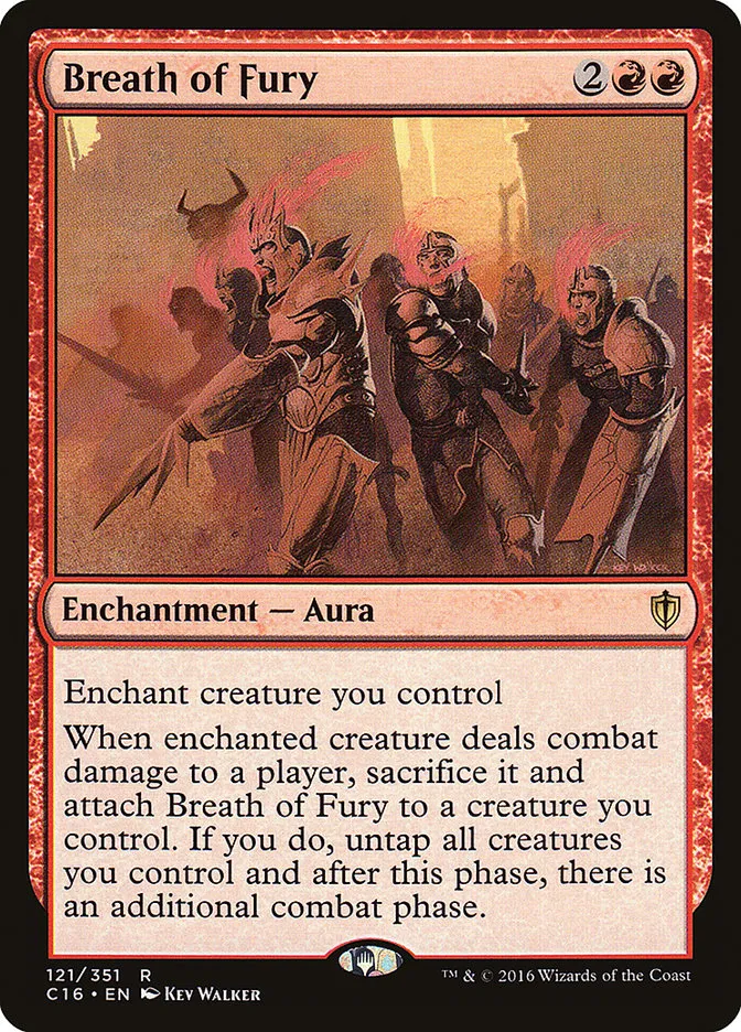 2016 Commander 2016 Breath of Fury #121 rare card image