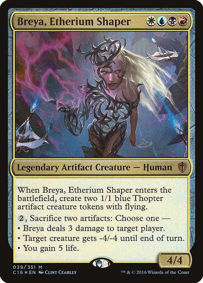2016 Commander 2016 Breya, Etherium Shaper mythic #29 mythic card image