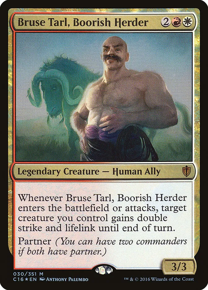 2016 Commander 2016 Bruse Tarl, Boorish Herder mythic #30 mythic card image