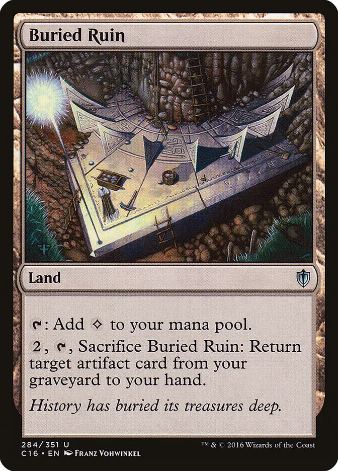 2016 Commander 2016 Buried Ruin uncommon #284 uncommon card image